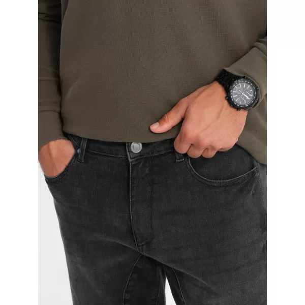  Pánské džíny OMBRE OM-PADP-0161 BLACK 