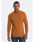 Pánský svetr OMBRE OM-SWTN-0101 CAMEL