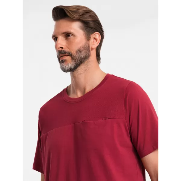  Pánské triko OMBRE OM-TSCT-0171 RED 