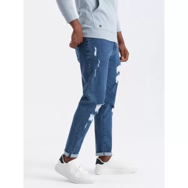  Pánské džíny OMBRE OM-PADP-0163 BLUE 