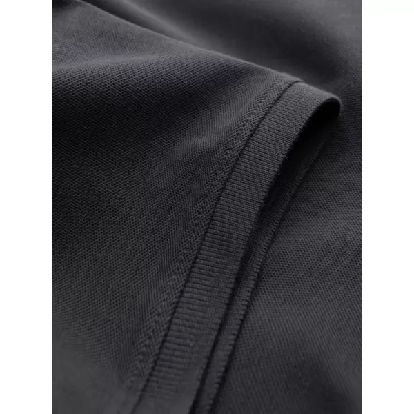  Pánské triko s límečkem OMBRE OM-POBS-0100 GRAPHITE 