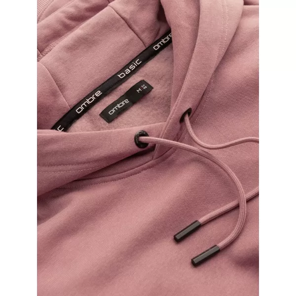  Pánská mikina OMBRE OM-SSBN-0161 DARK PINK 