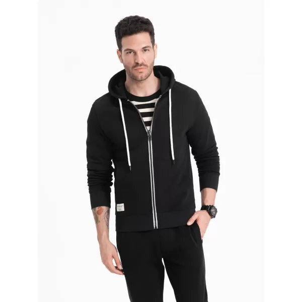  Pánská mikina OMBRE OM-SSBZ-0178 BLACK 