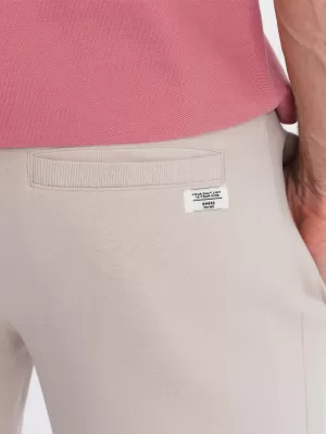 Pánské kraťasy OMBRE OM-SRBS-0139 LIGHT BEIGE