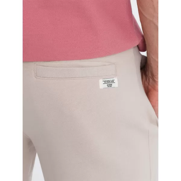  Pánské kraťasy OMBRE OM-SRBS-0139 LIGHT BEIGE 