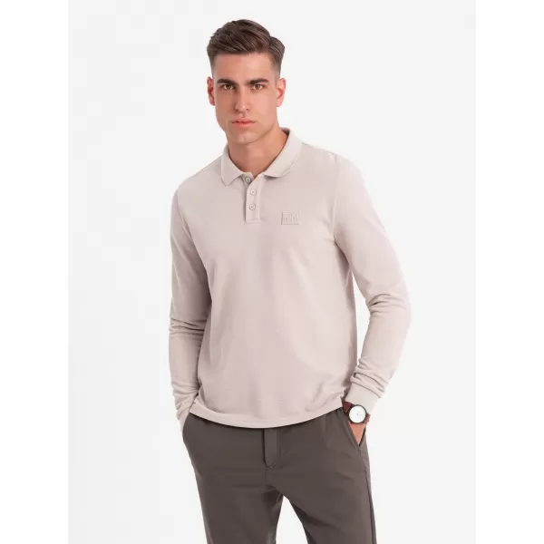  Pánské triko OMBRE OM-POLS-0131 ASH 