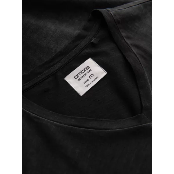  Pánské triko OMBRE OM-TSCT-22SS-002 BLACK 