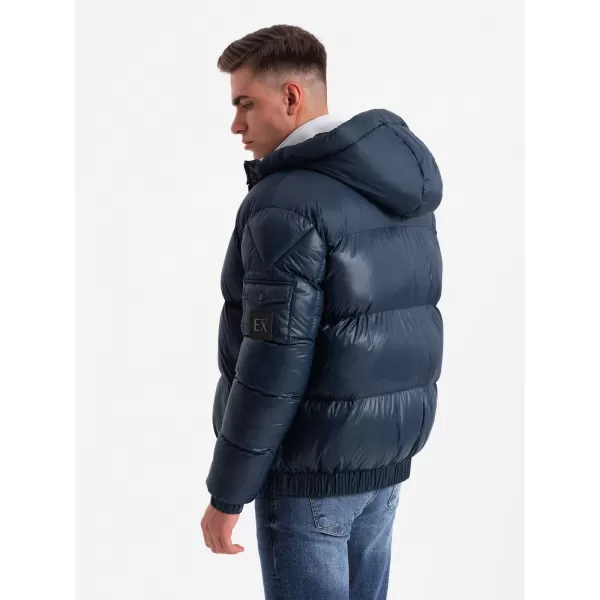 Pánská bunda OMBRE OM-JAHP-0207 NAVY BLUE 