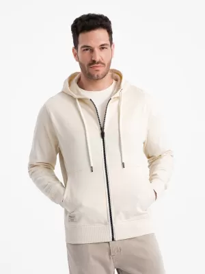 Pánská mikina OMBRE OM-SSBZ-0178 CREAM