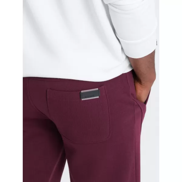  Pánské tepláky OMBRE OM-PABS-0174 MAROON 