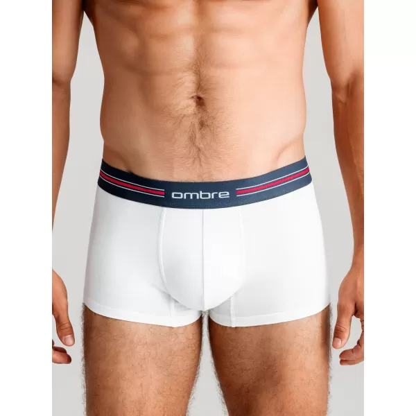  Pánské trenky OMBRE OM-UNBO-0109 3 PACK MIX WHITE 