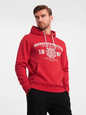 Pánská mikina OMBRE OM-SSPS-0143 RED