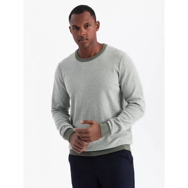 Pánský svetr OMBRE OM-SWSW-0111 GREEN 