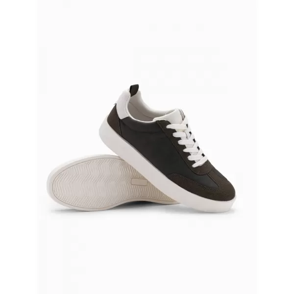  Pánské boty OMBRE OM-FOSL-0170 DARK BROWN 