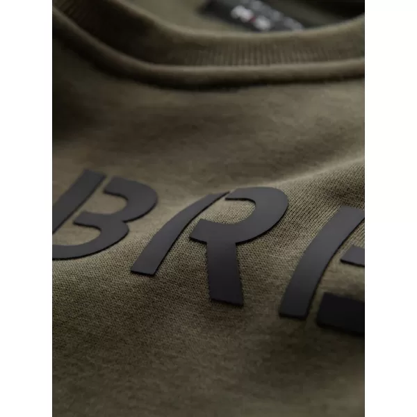  Pánská mikina OMBRE OM-SSPS-0181 DARK OLIVE 