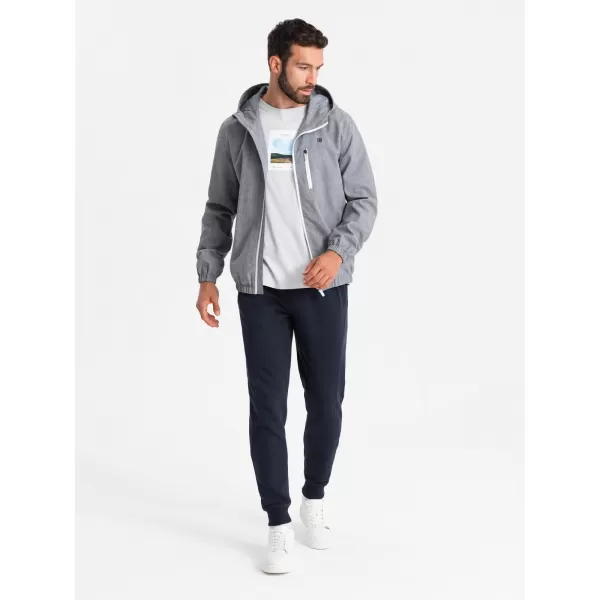  Pánská bunda OMBRE OM-JANP-0136 GRAY 