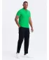 Pánské triko s límečkem OMBRE OM-POBS-0100 NEON GREEN