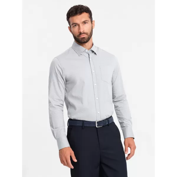  Pánská košile OMBRE OM-SHCS-0174 GREY 
