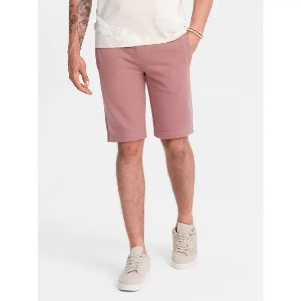  Pánské kraťasy OMBRE OM-SRBS-0149 DARK PINK 