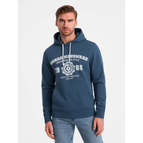  Pánská mikina OMBRE OM-SSPS-0143 NAVY BLUE 