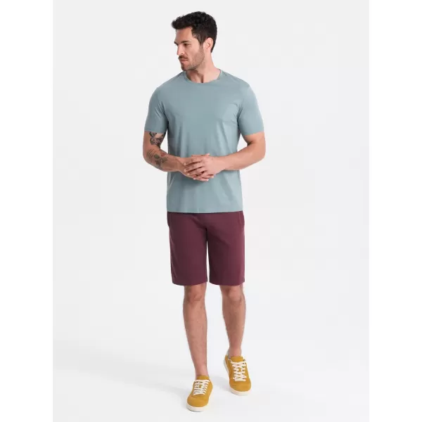  Pánské kraťasy OMBRE OM-SRBS-0149 MAROON 