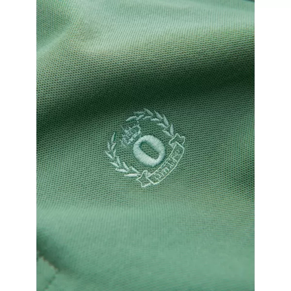  Pánské triko s límečkem OMBRE OM-POBS-0100 GREEN 
