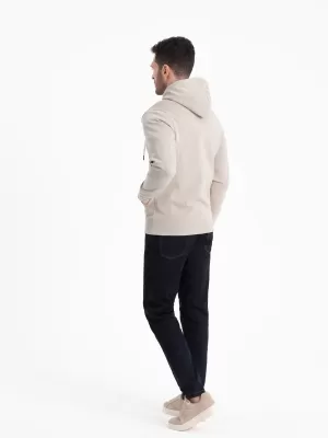 Pánská mikina OMBRE OM-SSBZ-0178 LIGHT BEIGE