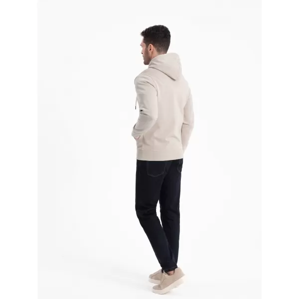  Pánská mikina OMBRE OM-SSBZ-0178 LIGHT BEIGE 