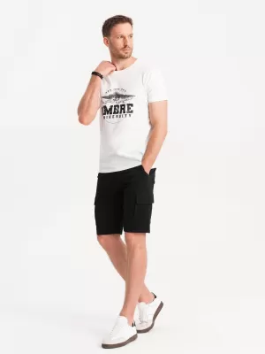 Pánské kraťasy OMBRE OM-SRCG-0133 BLACK