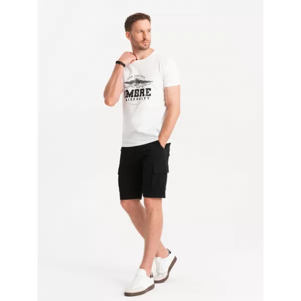  Pánské kraťasy OMBRE OM-SRCG-0133 BLACK 