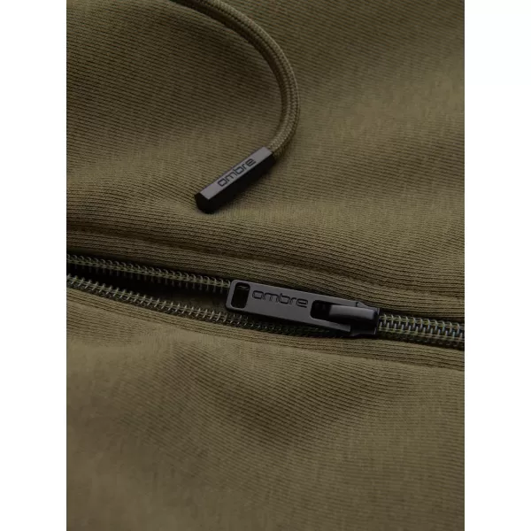  Pánská mikina OMBRE OM-SSBZ-0160 OLIVE 