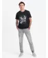 Pánské džíny OMBRE OM-PADJ-0150 LIGHT GREY