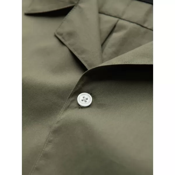  Pánská košile OMBRE OM-SHSS-0168 KHAKI 