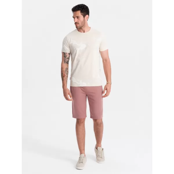  Pánské kraťasy OMBRE OM-SRBS-0149 DARK PINK 