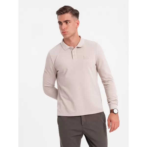  Pánské triko OMBRE OM-POLS-0131 ASH 