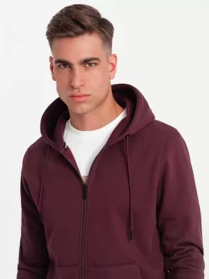 Pánská mikina OMBRE OM-SSBZ-0160 MAROON