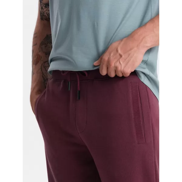  Pánské kraťasy OMBRE OM-SRBS-0149 MAROON 