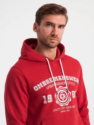 Pánská mikina OMBRE OM-SSPS-0143 RED