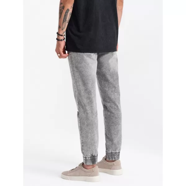  Pánské džíny OMBRE OM-PADJ-0150 LIGHT GREY 