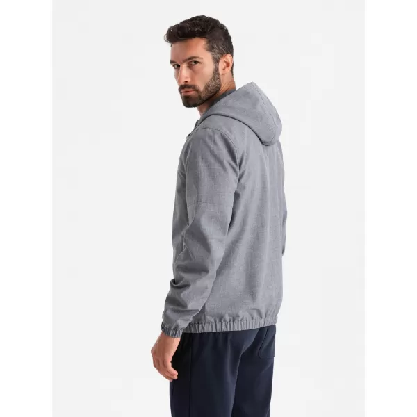  Pánská bunda OMBRE OM-JANP-0136 GRAY 