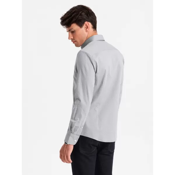  Pánská košile OMBRE OM-SHCS-0175 GRAY 
