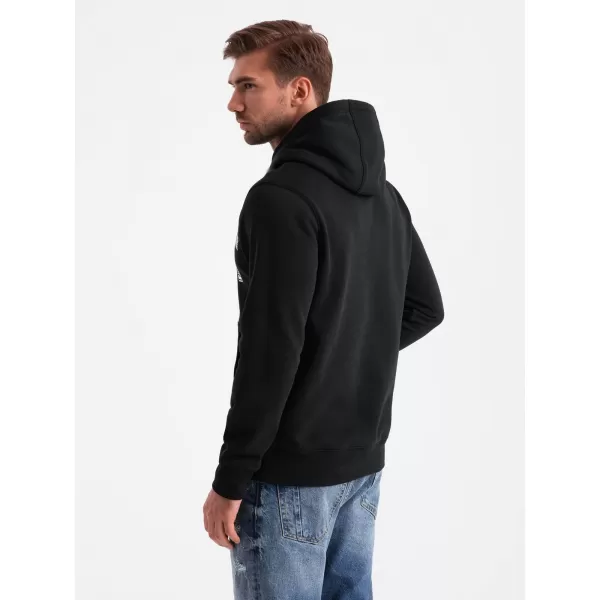  Pánská mikina OMBRE OM-SSPS-0143 BLACK 