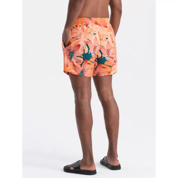  Pánské koupací kraťasy OMBRE OM-SRBS-0140 ORANGE 
