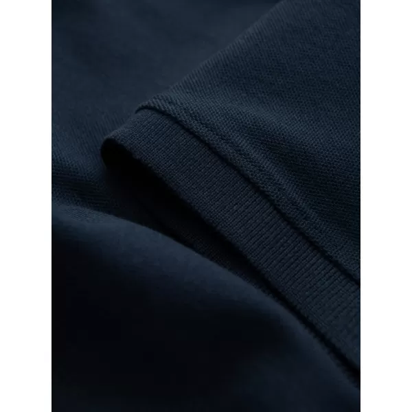  Pánské triko s límečkem OMBRE OM-POBS-0100 NAVY BLUE 