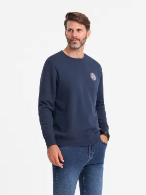 Pánská mikina OMBRE OM-SSNZ-0134 NAVY BLUE