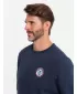 Pánská mikina OMBRE OM-SSNZ-0134 NAVY BLUE