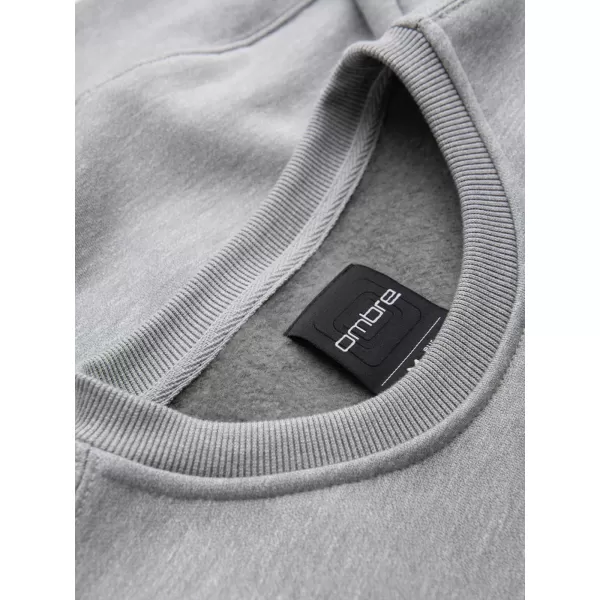  Pánská mikina OMBRE OM-SSPS-0181 GRAY MELANGE 