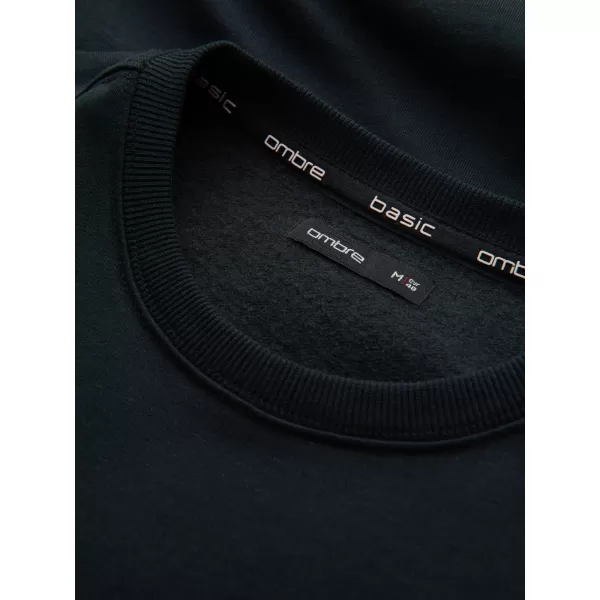  Pánská mikina OMBRE OM-SSBN-0159 BLACK 