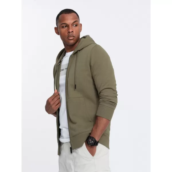  Pánská mikina OMBRE OM-SSBZ-0160 OLIVE 