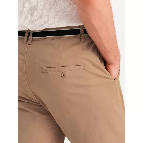  Pánské kalhoty OMBRE OM-PACP-0118 SAND 